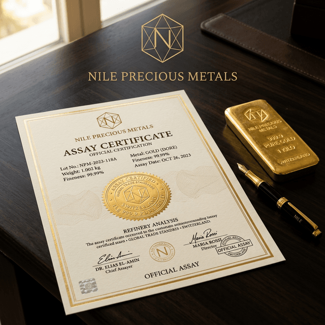 Official Assay Certificate — Supply Chain Transparency